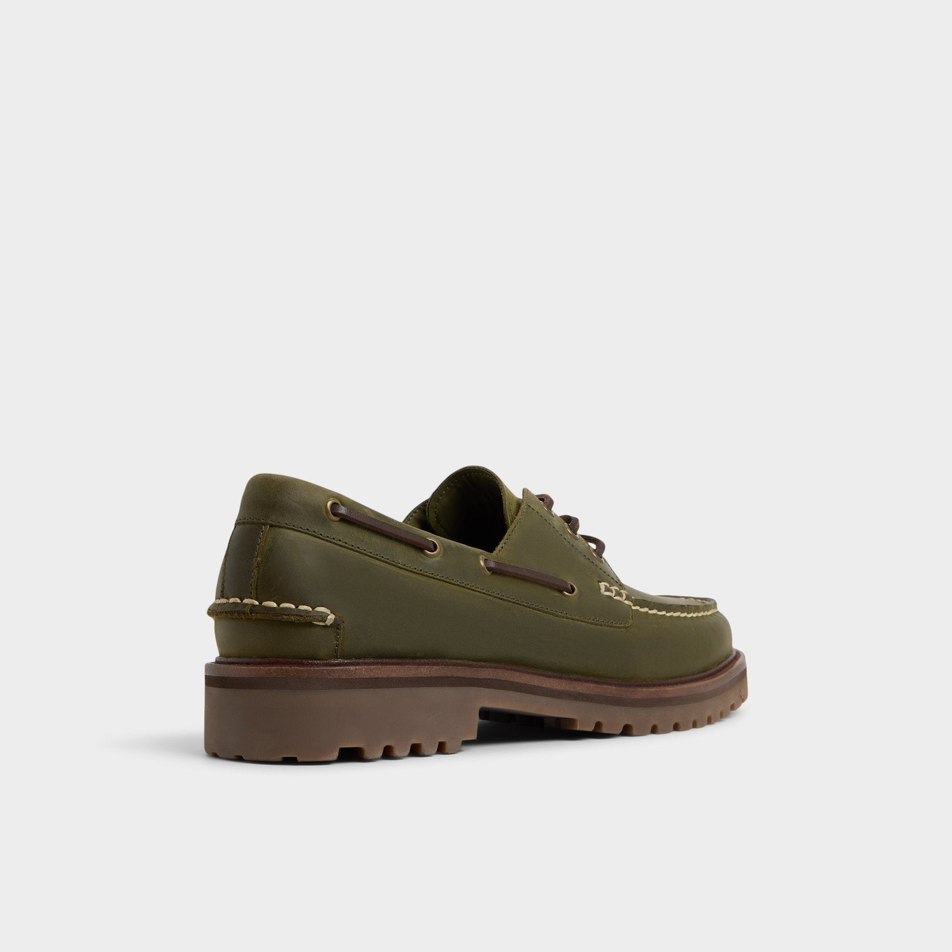 Cedric in Khaki - Boat shoe - Khaki