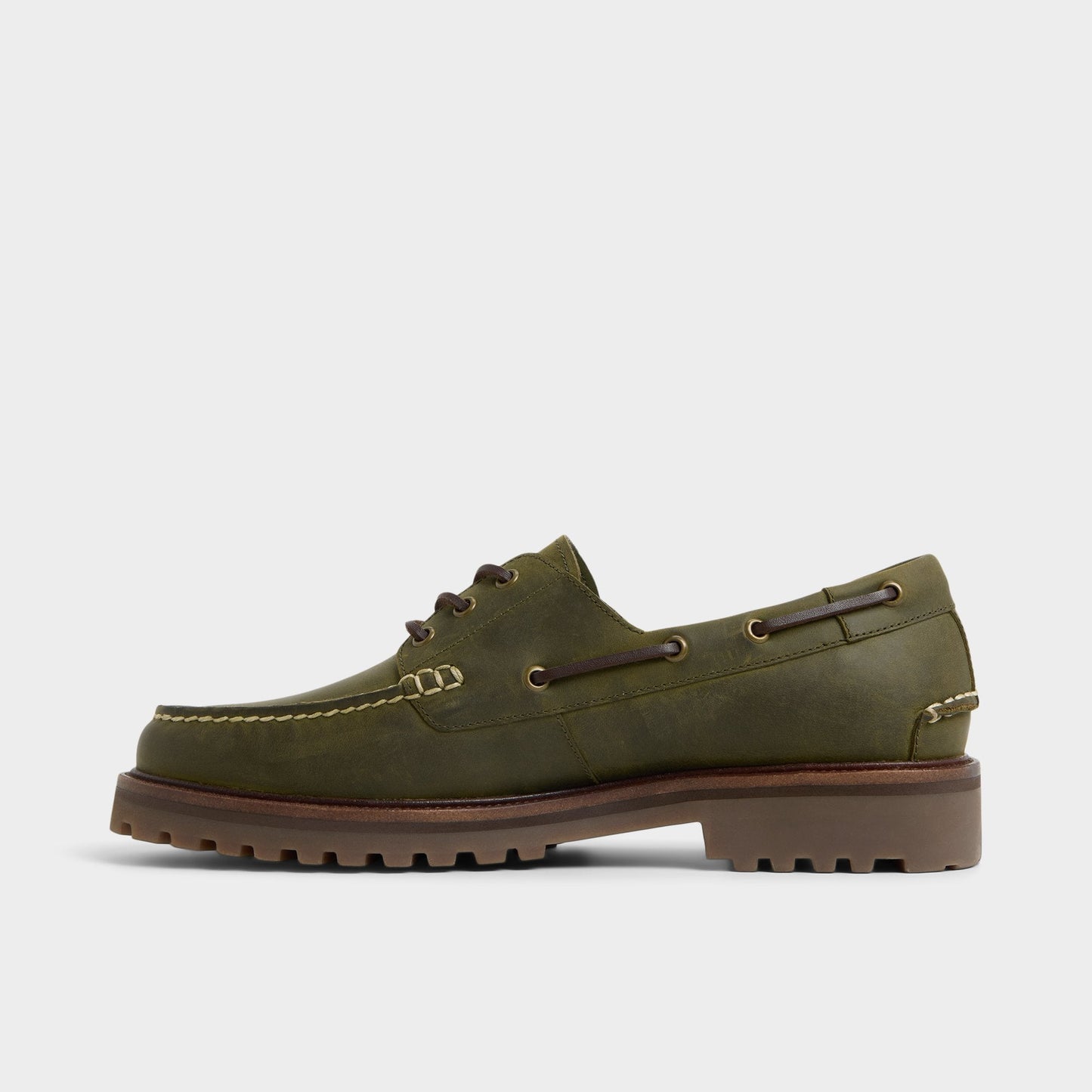 Cedric in Khaki - Boat shoe - Khaki