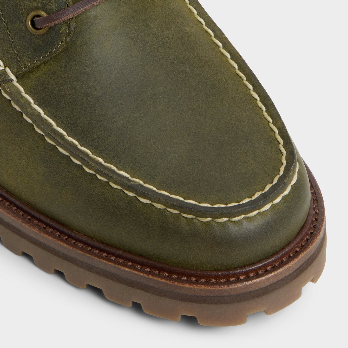 Cedric in Khaki - Boat shoe - Khaki