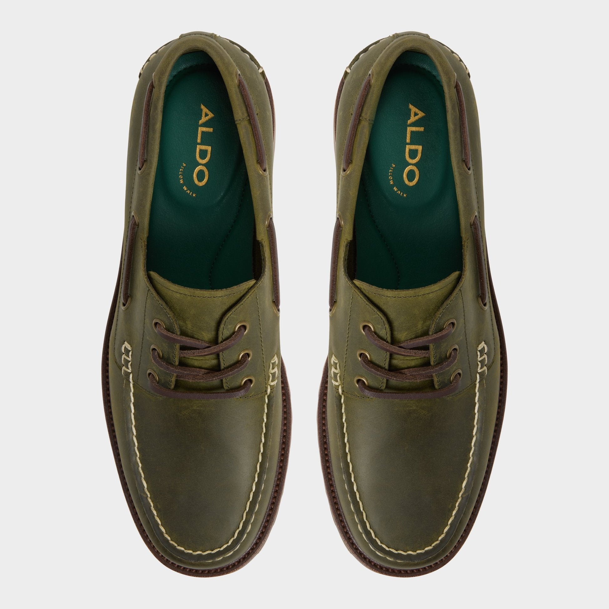 Cedric in Khaki - Boat shoe - Khaki