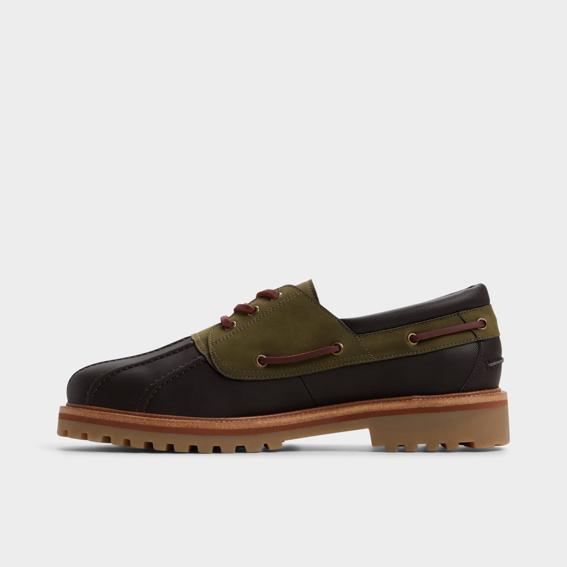 Finn in Brown Primary Multi - Boat shoe, Lug sole - Brown Primary - Multi