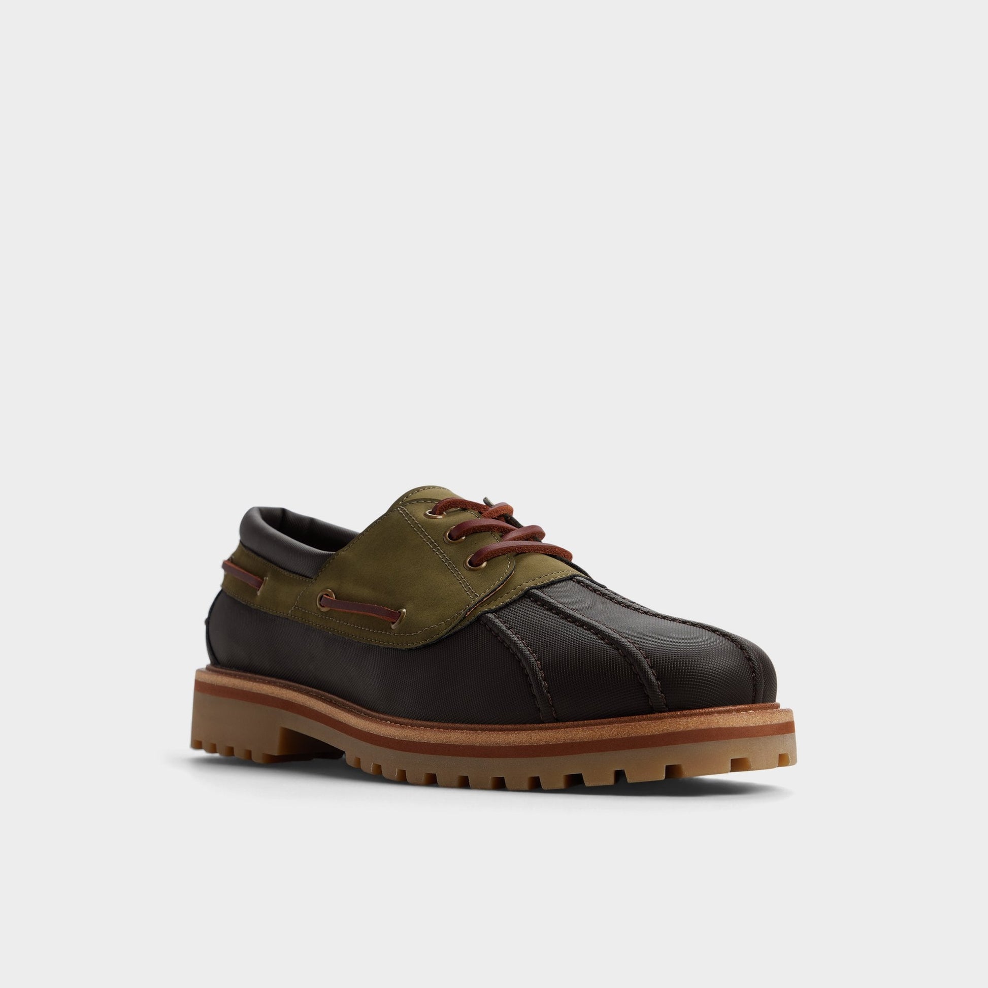 Finn in Brown Primary Multi - Boat shoe, Lug sole - Brown Primary - Multi