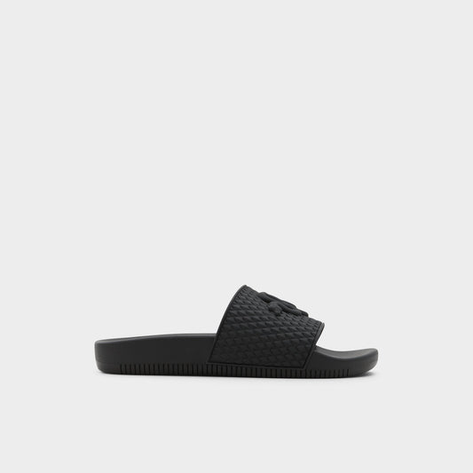 Kedau Black Men's Slides - Slide sandal - Black