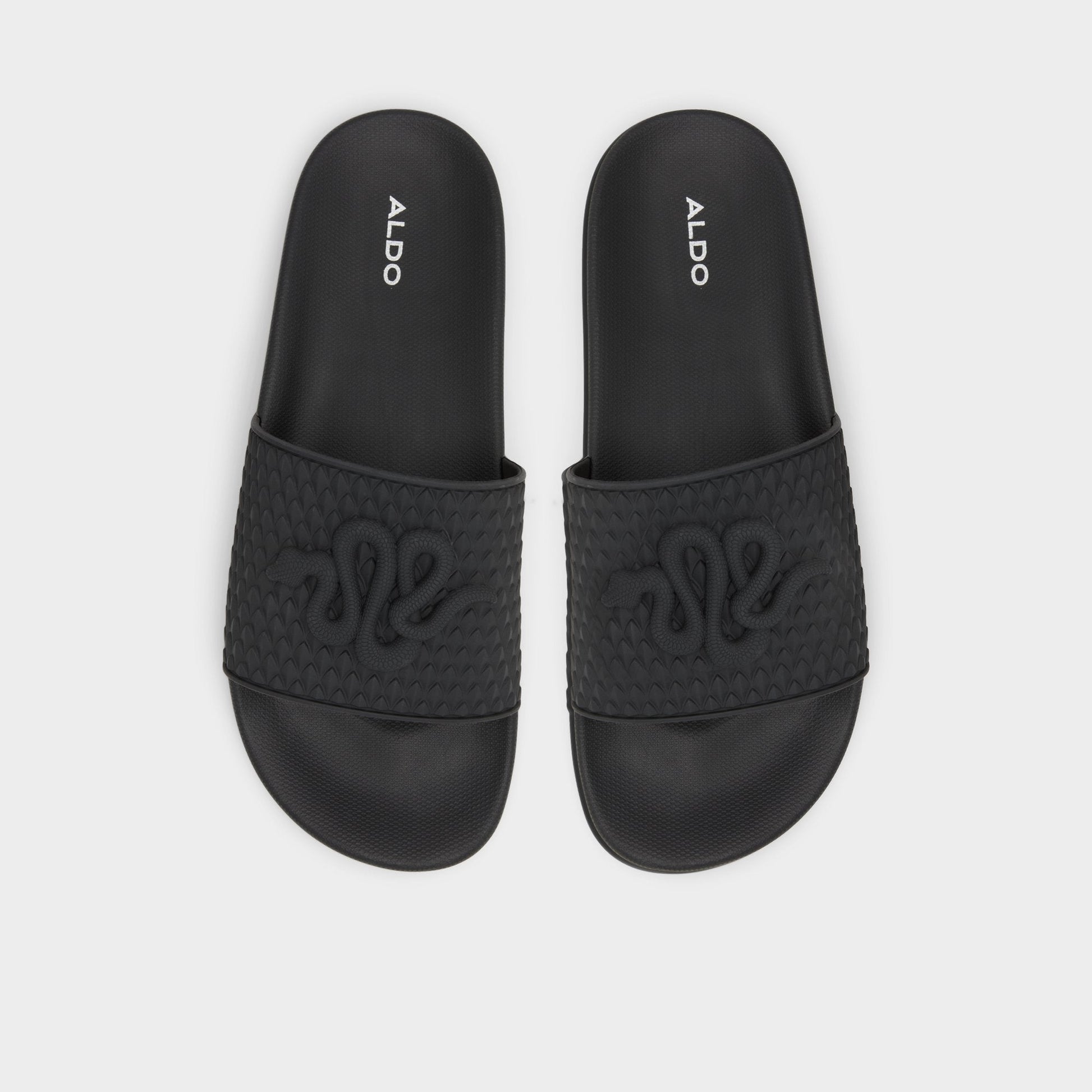 Kedau Black Men's Slides - Slide sandal - Black