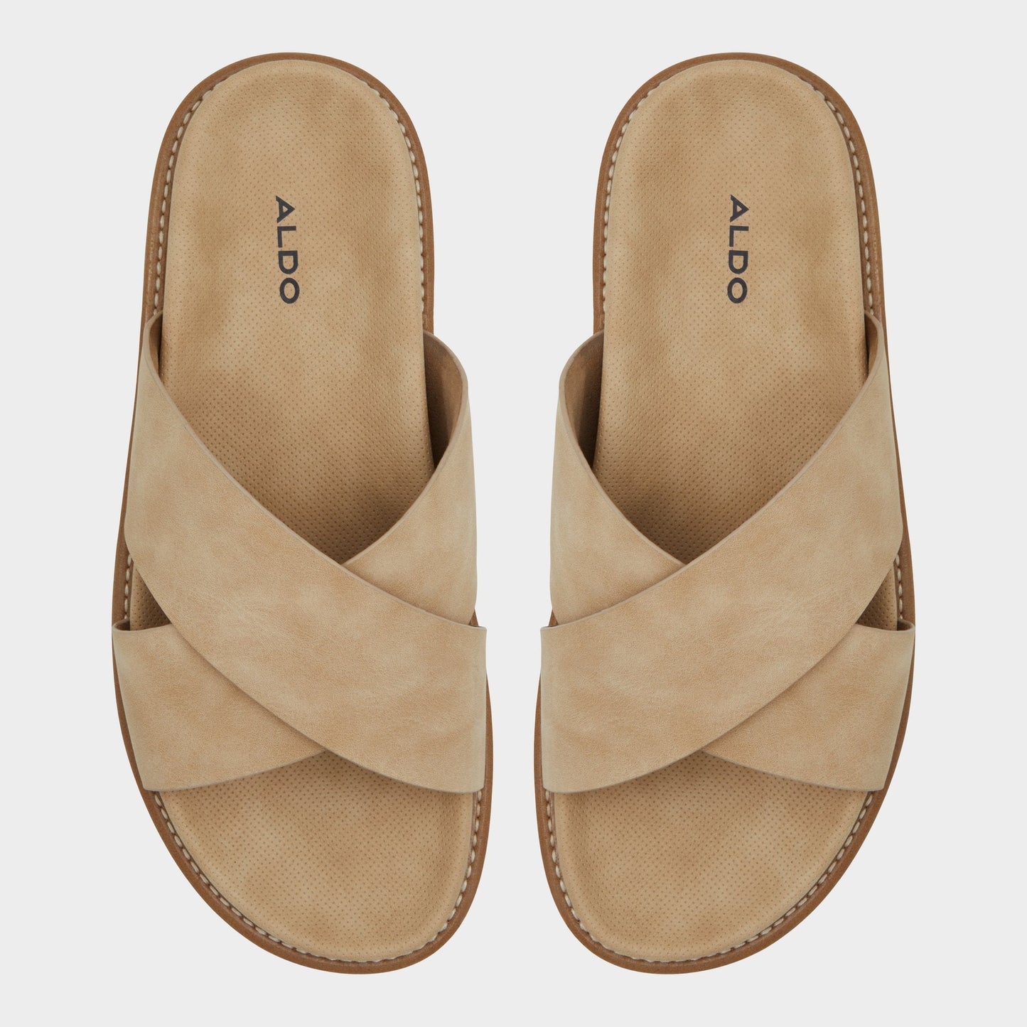 Marrin Beige Men's Slides - Slide sandal - Beige