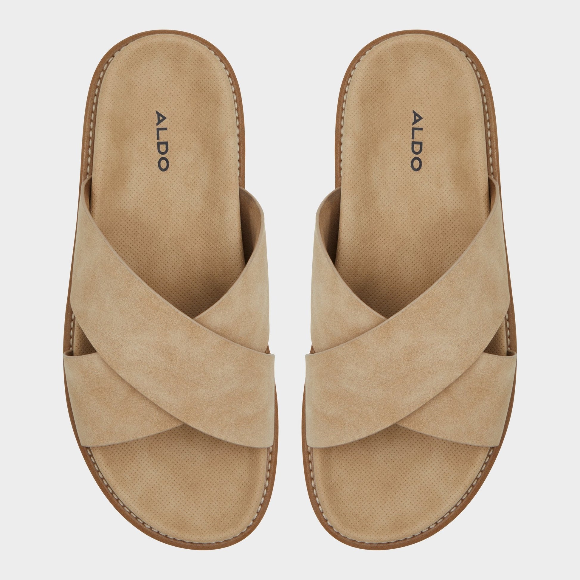 Marrin Beige Men's Slides - Slide sandal - Beige