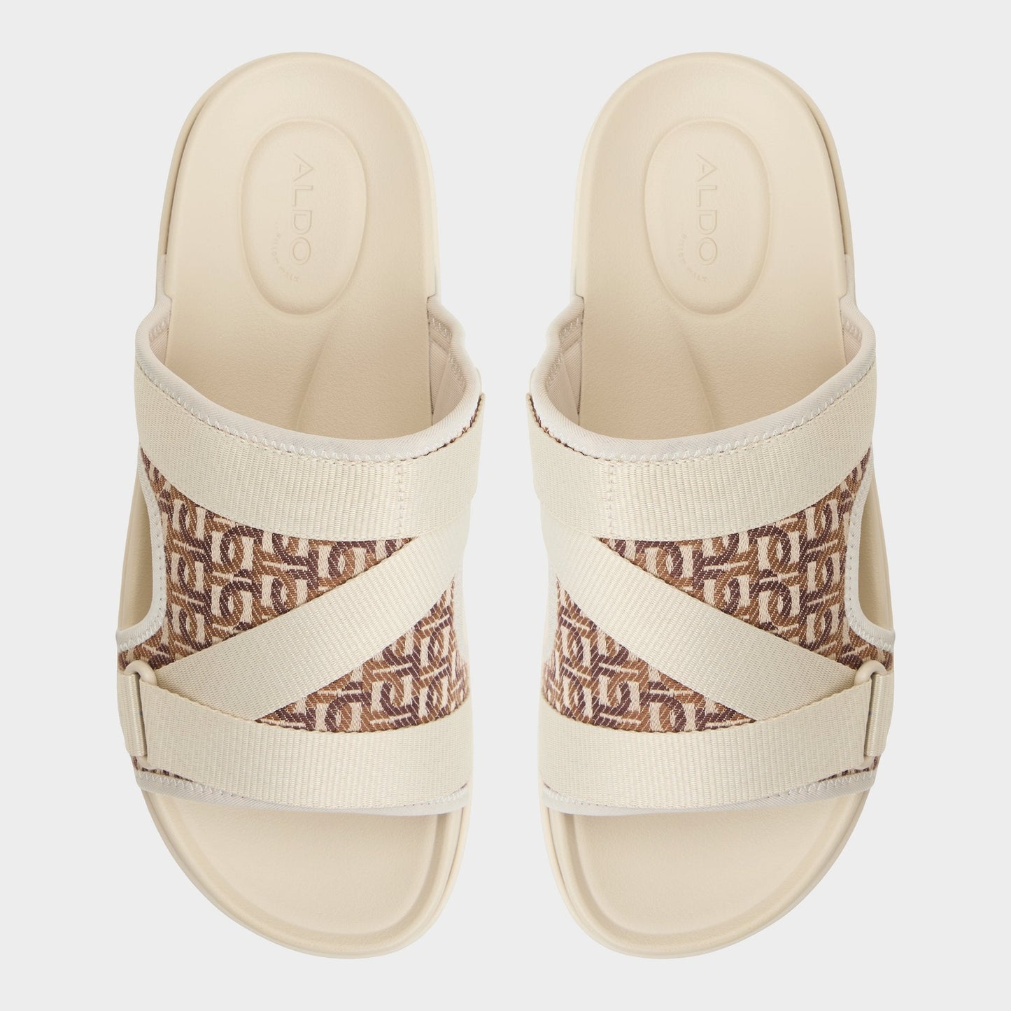 Deniels Medium Beige Men's Slides - Slide sandal - Medium beige
