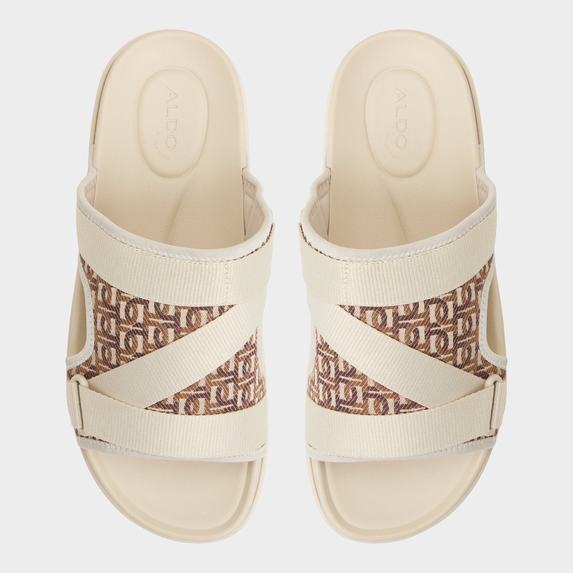 Deniels Medium Beige Men's Slides - Slide sandal - Medium beige