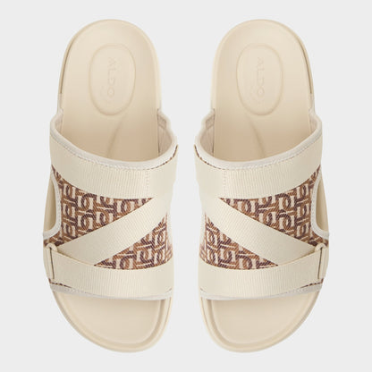 Deniels Medium Beige Men's Slides - Slide sandal - Medium beige