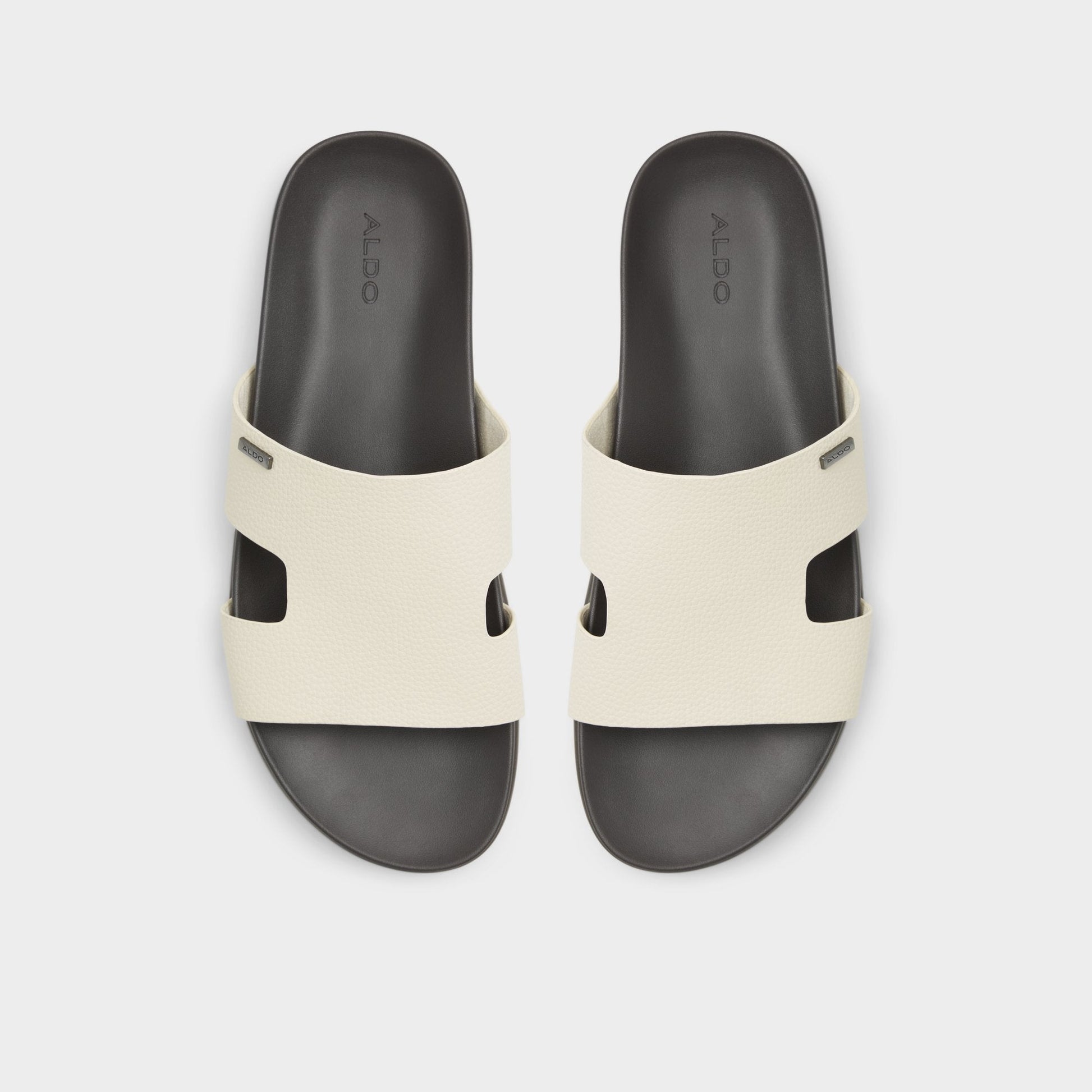 Mondi Light Grey Men's Slides - Slide sandal - Light grey