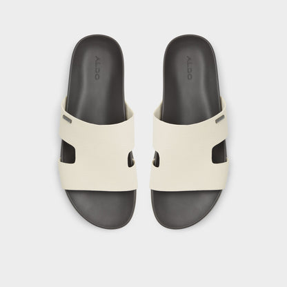 Mondi Light Grey Men's Slides - Slide sandal - Light grey