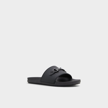 Loungeslide Black Men's Slides - Slide sandal - Black