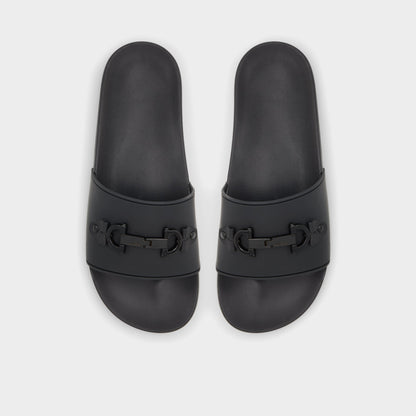 Loungeslide Black Men's Slides - Slide sandal - Black