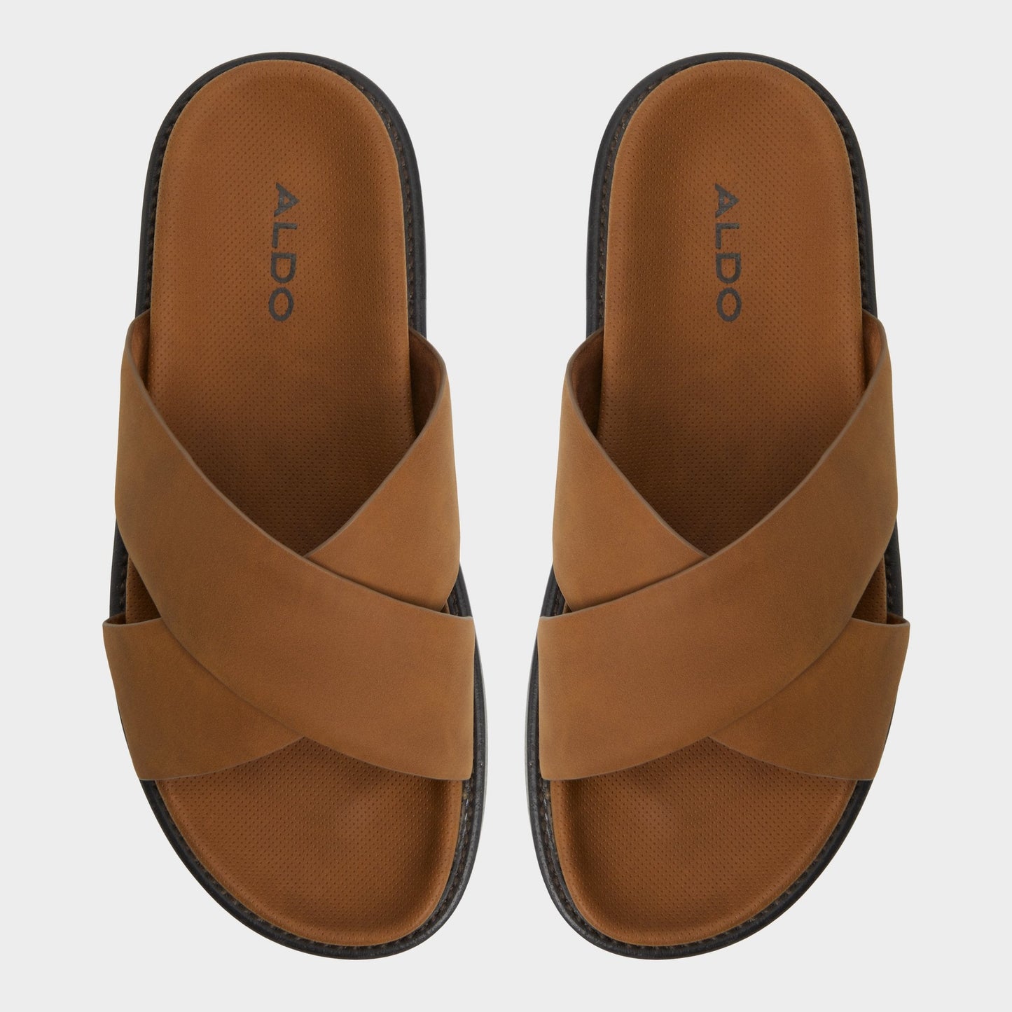 Marrin Cognac Men's Slides - Slide sandal - Cognac