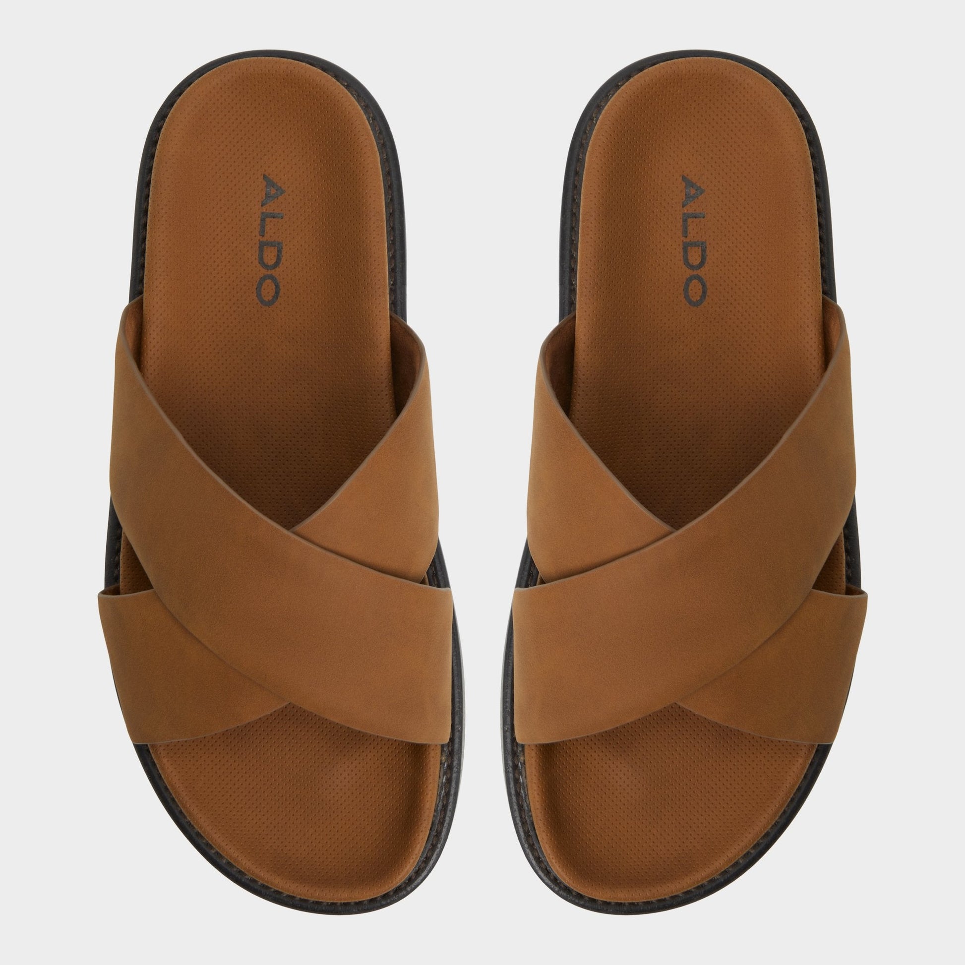 Marrin Cognac Men's Slides - Slide sandal - Cognac