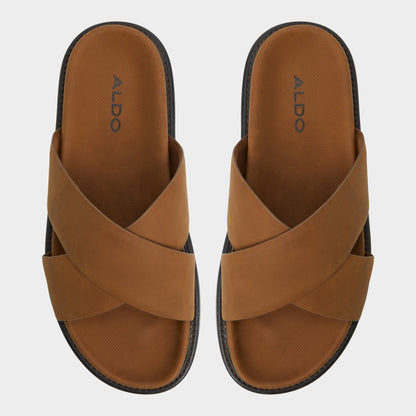 Marrin Cognac Men's Slides - Slide sandal - Cognac