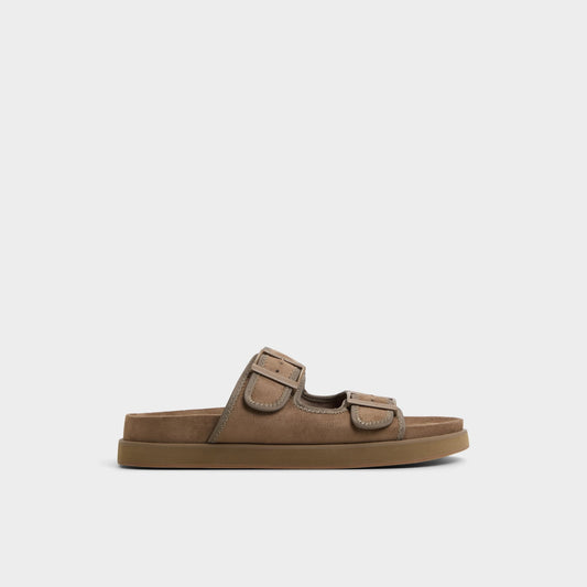 Sunnyside Light Brown Men's Slides - Slide sandal - Light brown