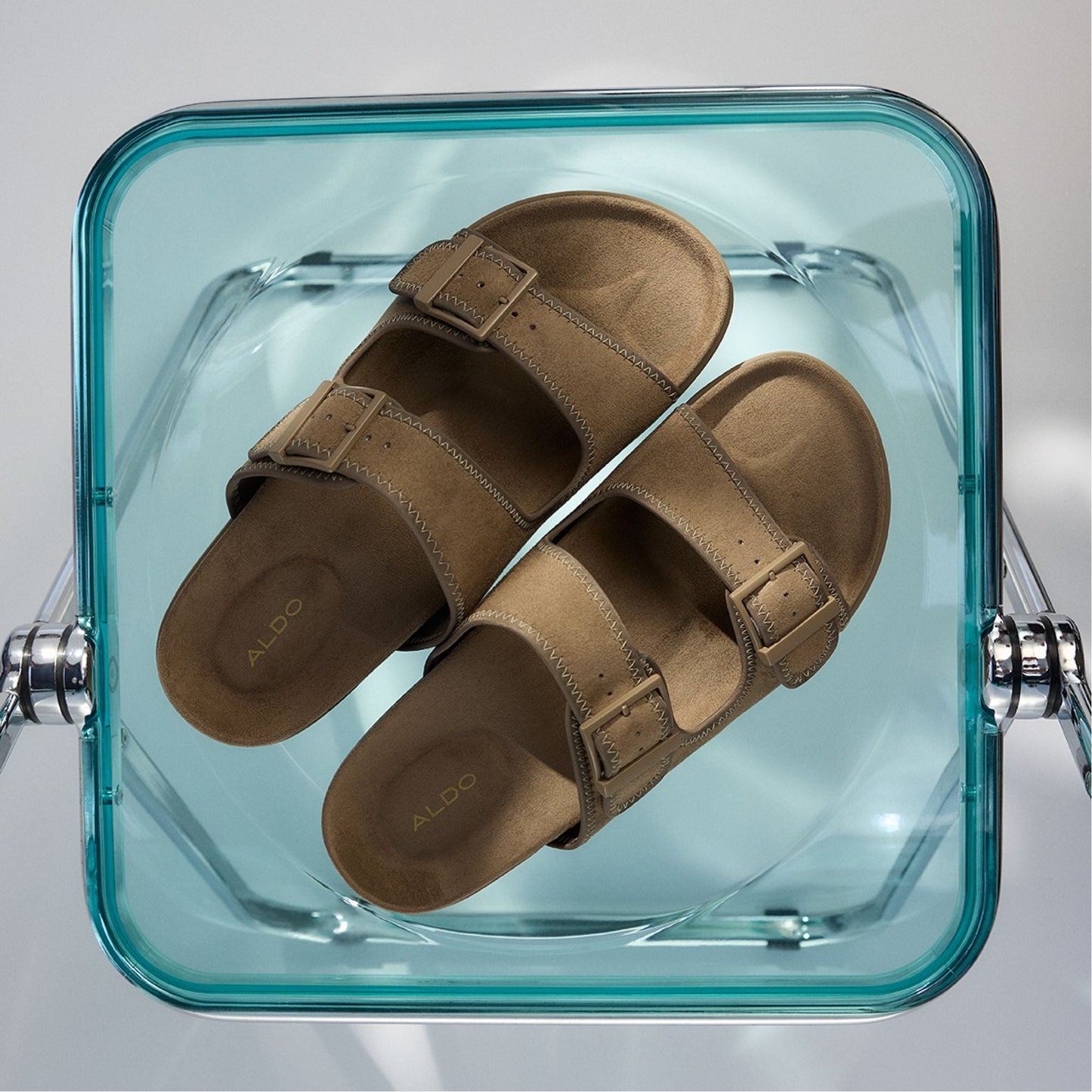 Sunnyside Light Brown Men's Slides - Slide sandal - Light brown