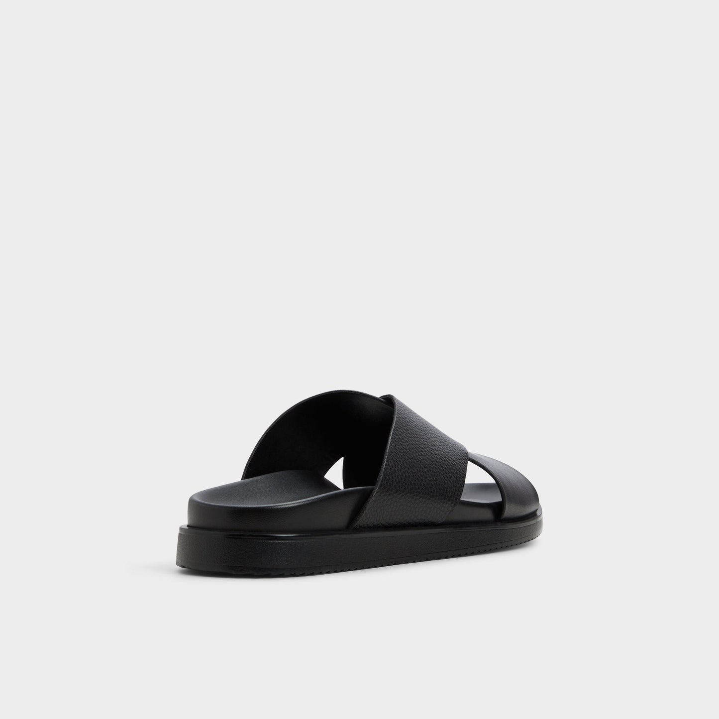 Darley Black Men's Sandals & Slides - Strappy flat sandal - Black