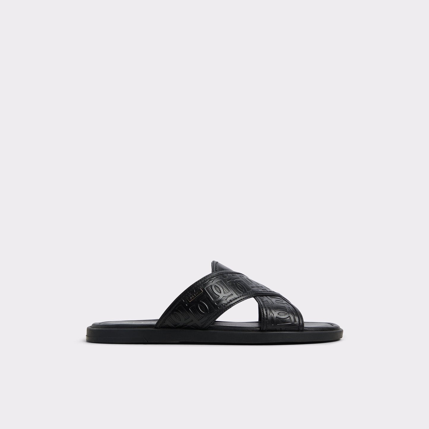Olino Open Black Men's Slides - Slide sandal - Open black