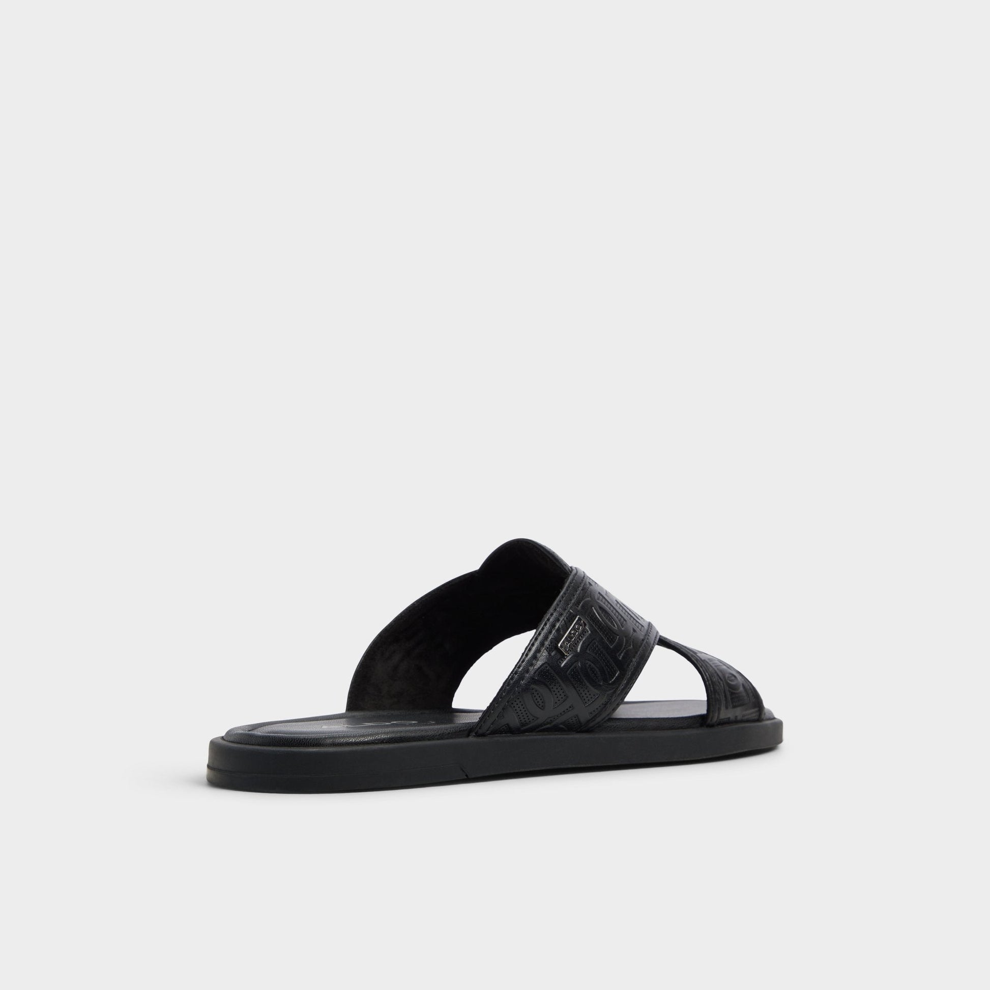 Olino Open Black Men's Slides - Slide sandal - Open black
