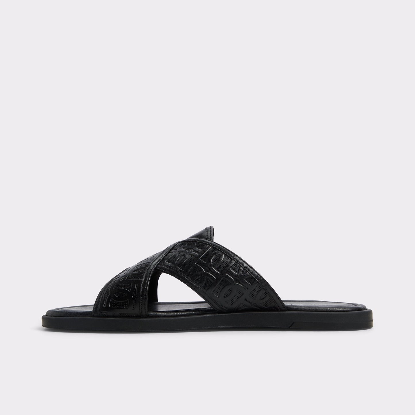 Olino Open Black Men's Slides - Slide sandal - Open black