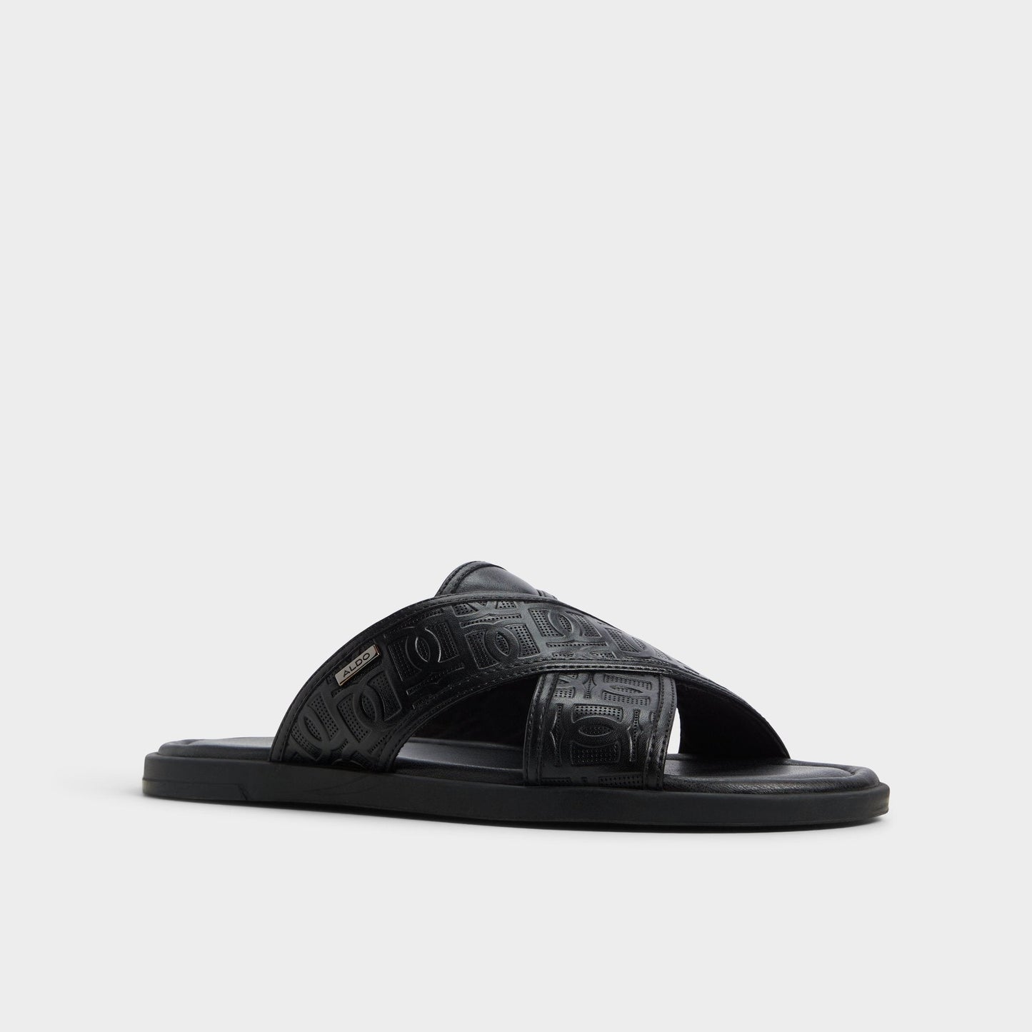 Olino Open Black Men's Slides - Slide sandal - Open black