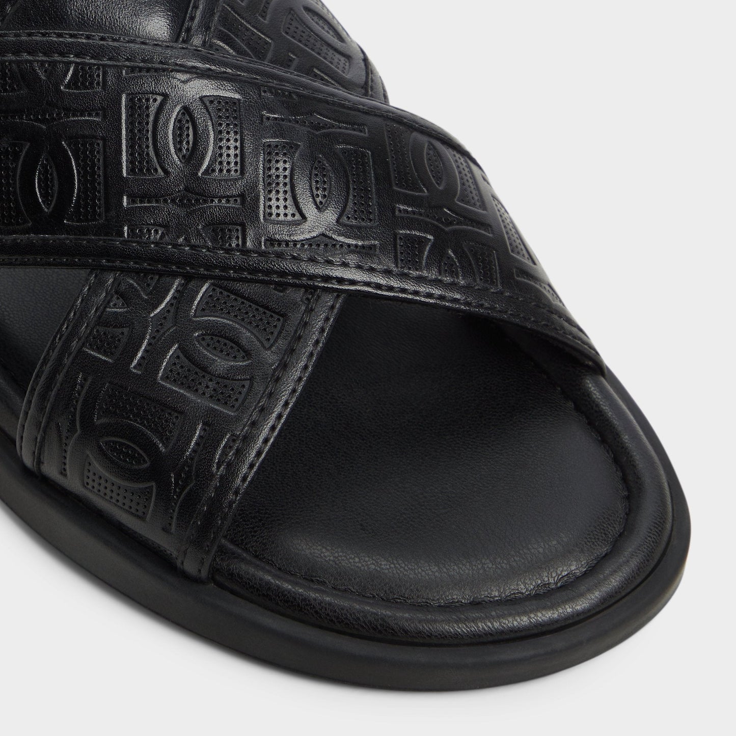 Olino Open Black Men's Slides - Slide sandal - Open black