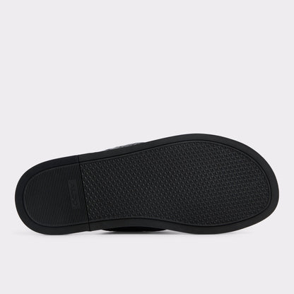 Olino Open Black Men's Slides - Slide sandal - Open black