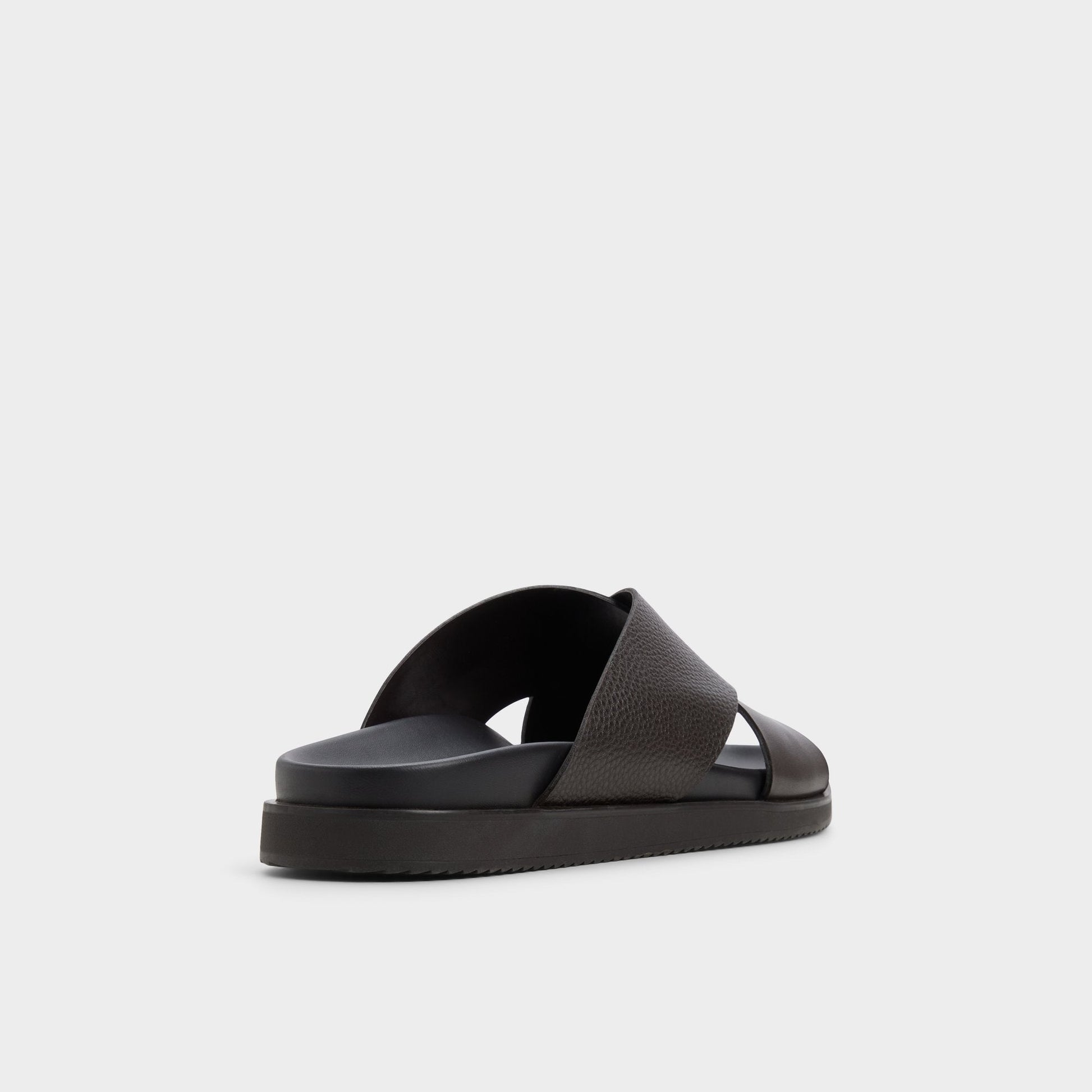 Darley Dark Brown Men's Sandals & Slides - Strappy flat sandal - Dark brown