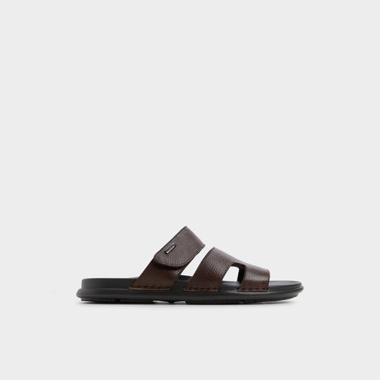 Windham Dark Brown Men's Sandals & Slides - Slide sandal - Dark Brown