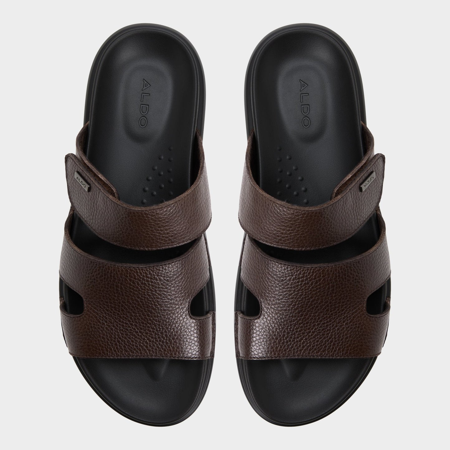 Windham Dark Brown Men's Sandals & Slides - Slide sandal - Dark Brown