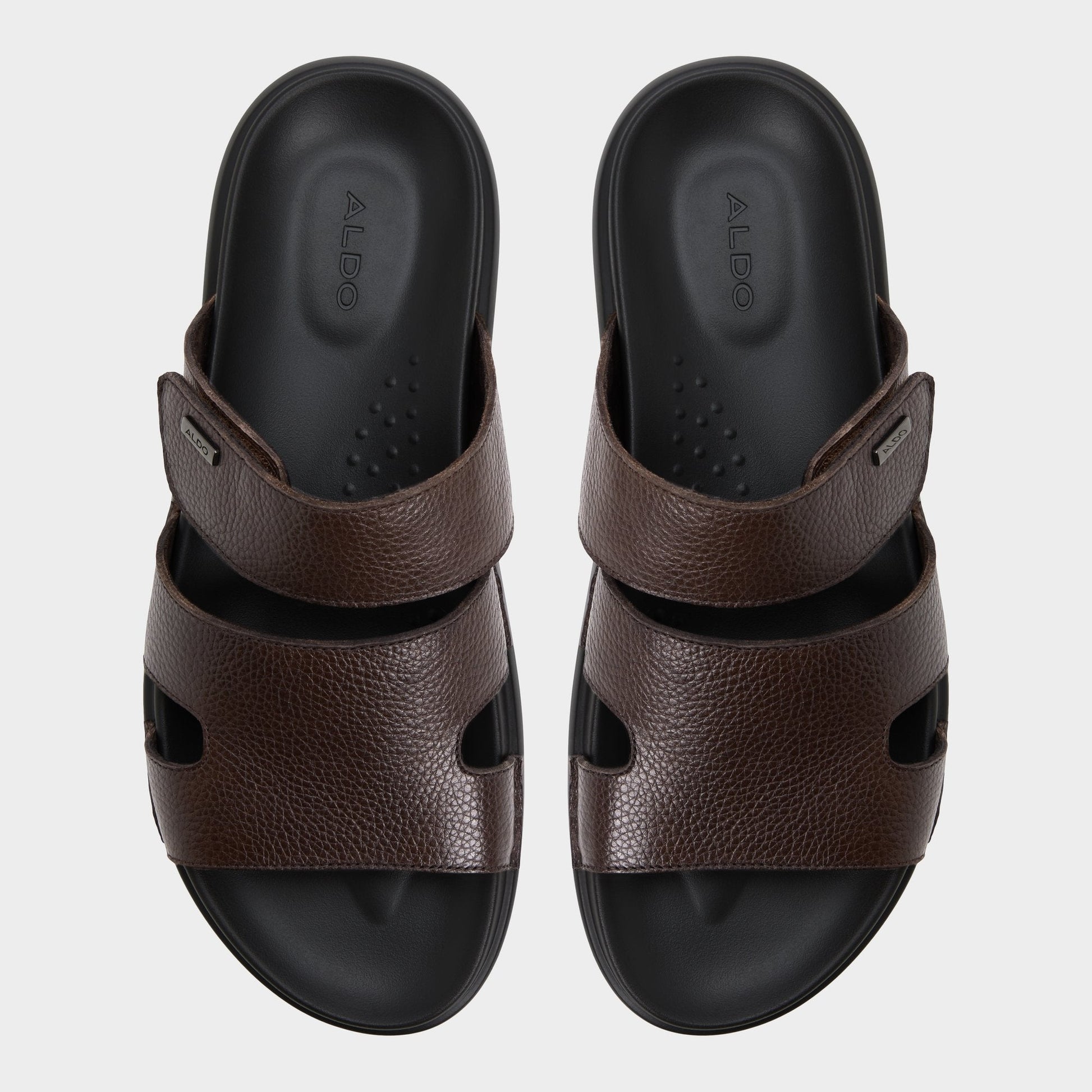 Windham Dark Brown Men's Sandals & Slides - Slide sandal - Dark Brown