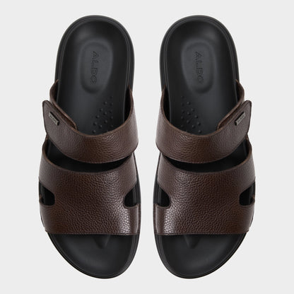 Windham Dark Brown Men's Sandals & Slides - Slide sandal - Dark Brown