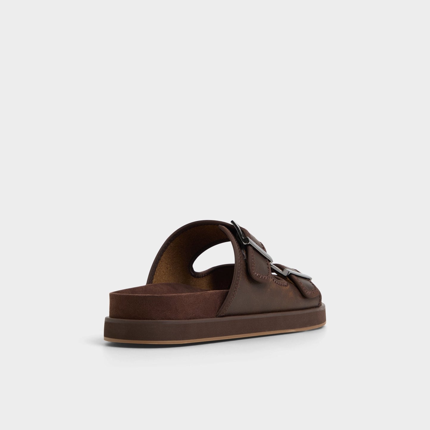 Sunnyside Dark Brown Men's Slides - Slide sandal - Dark Brown