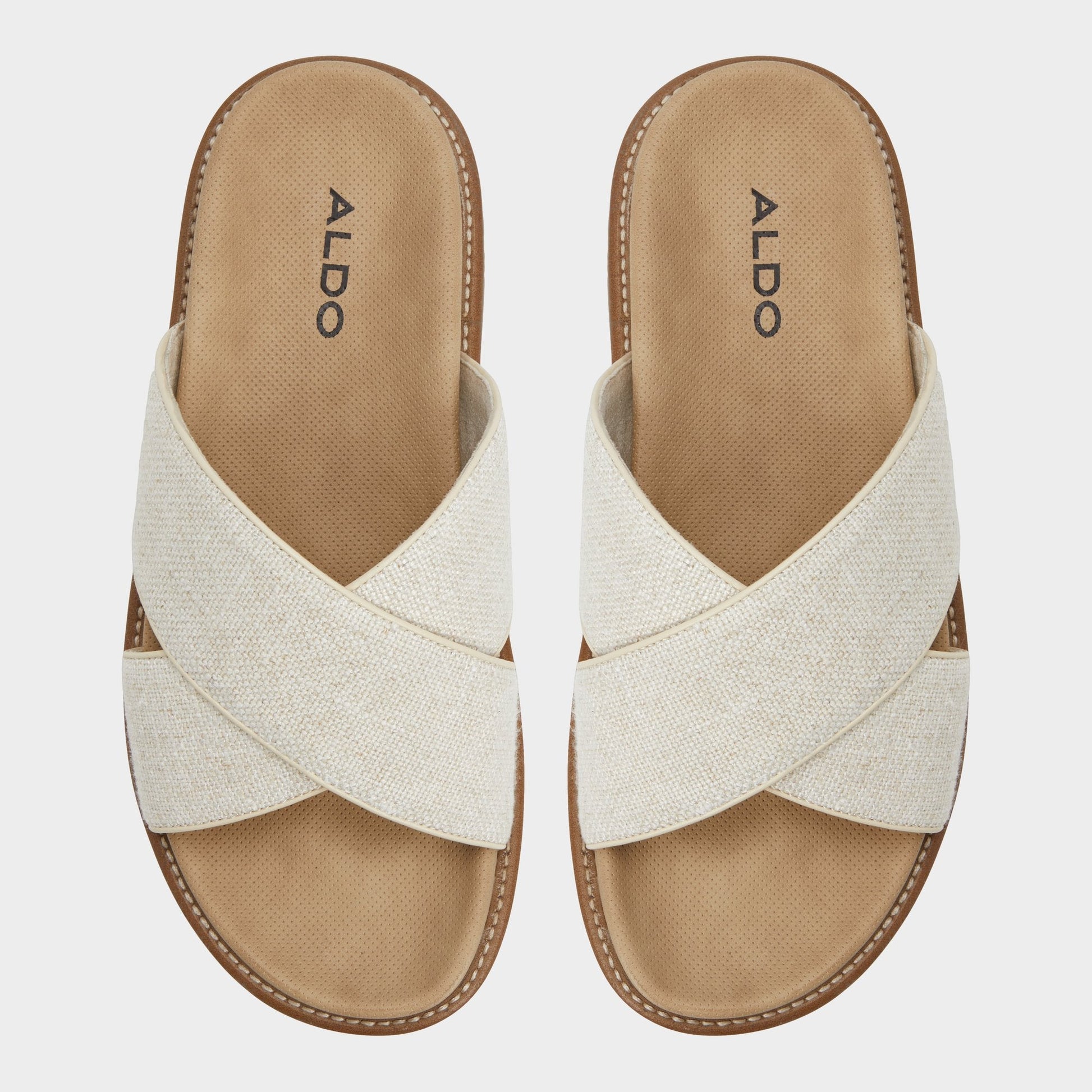 Marrin Open Beige Men's Slides - Slide sandal - Open Beige