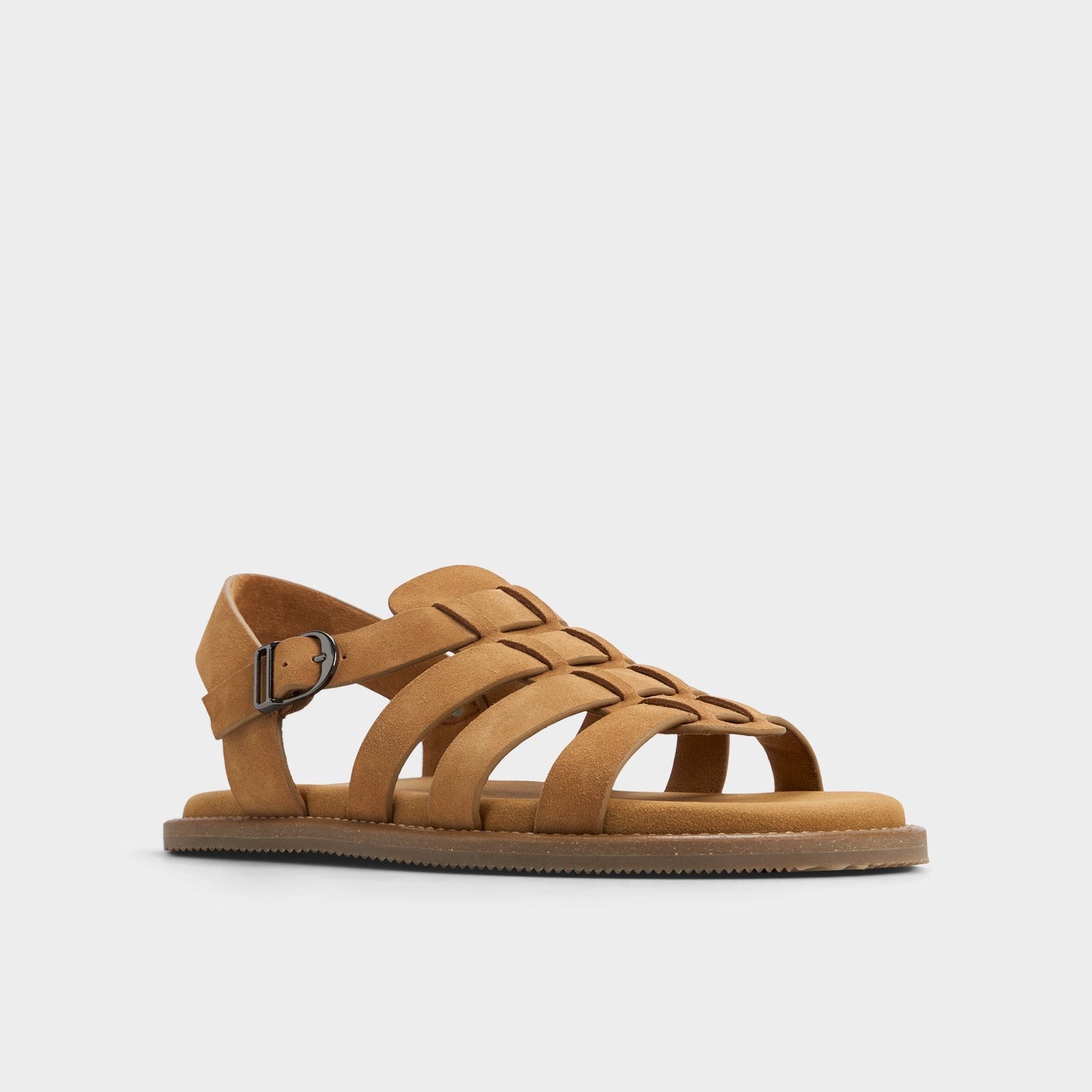 Warley Camel Men's Sandals & Slides - Strappy flat sandal - Camel