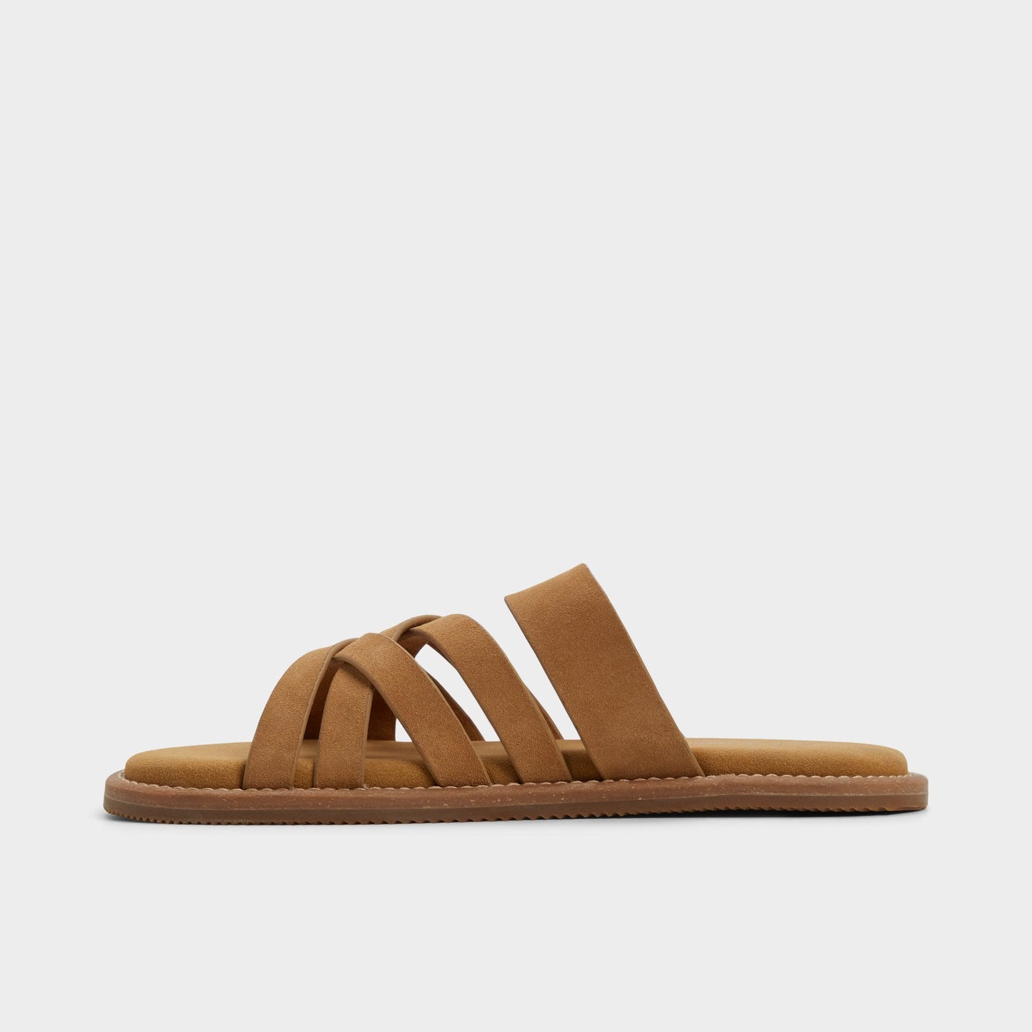 Haniff Camel Men's Sandals & Slides - Strappy flat sandal - Camel