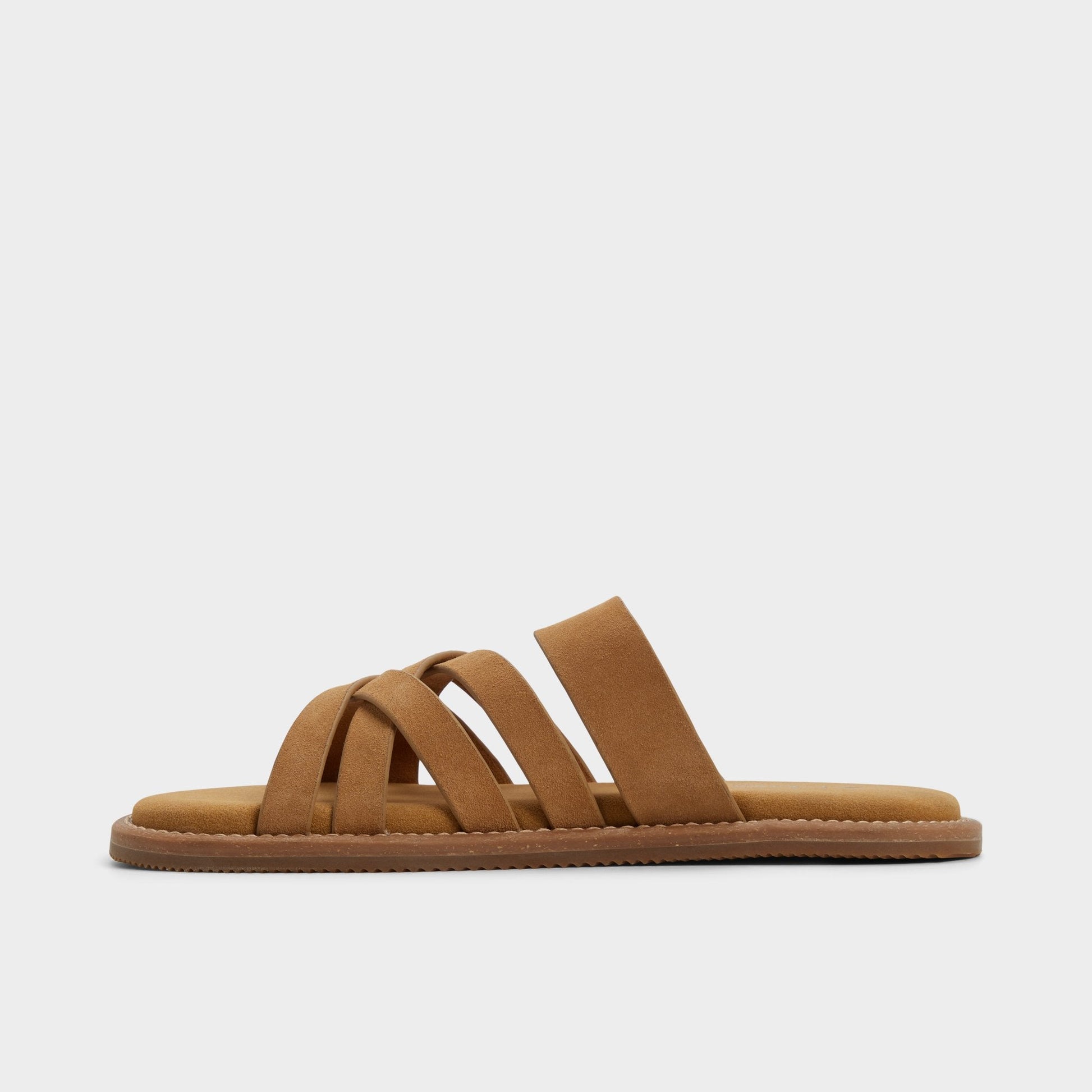 Haniff Camel Men's Sandals & Slides - Strappy flat sandal - Camel