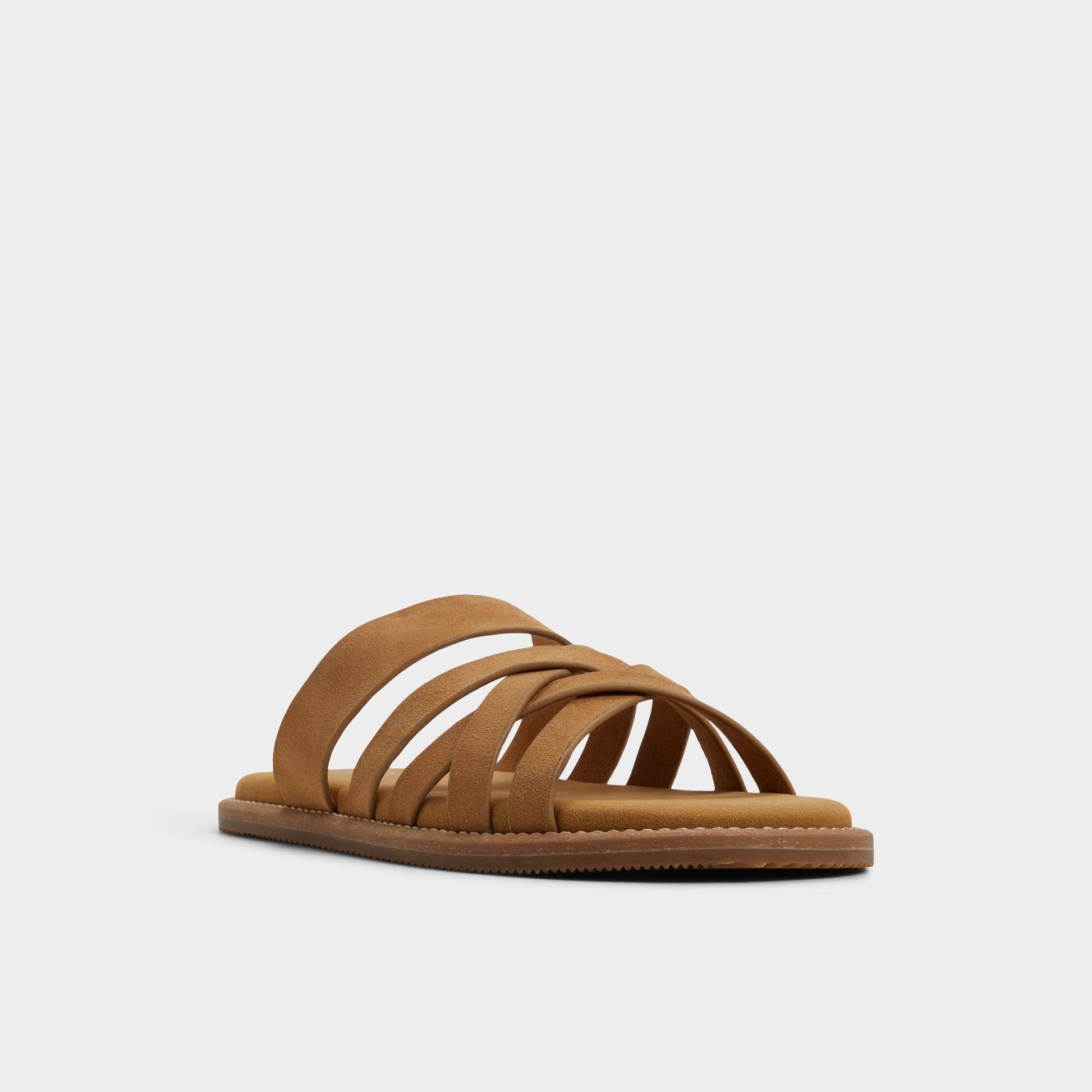 Haniff Camel Men's Sandals & Slides - Strappy flat sandal - Camel