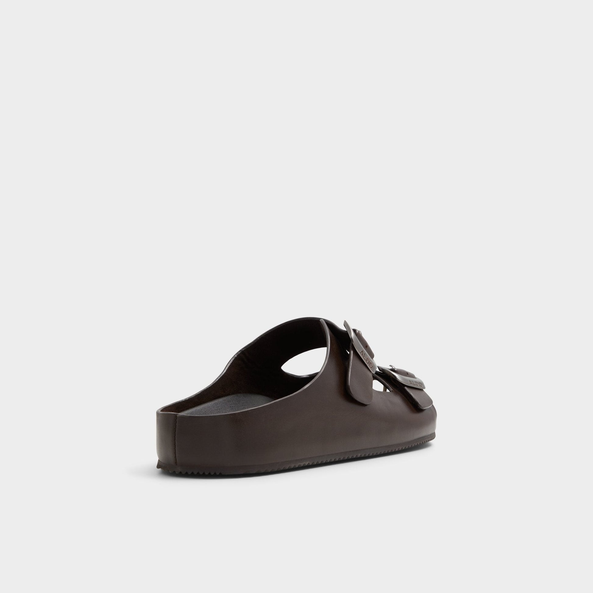 Kennebunk Dark Brown Men's Slides - Slide sandal - Dark Brown
