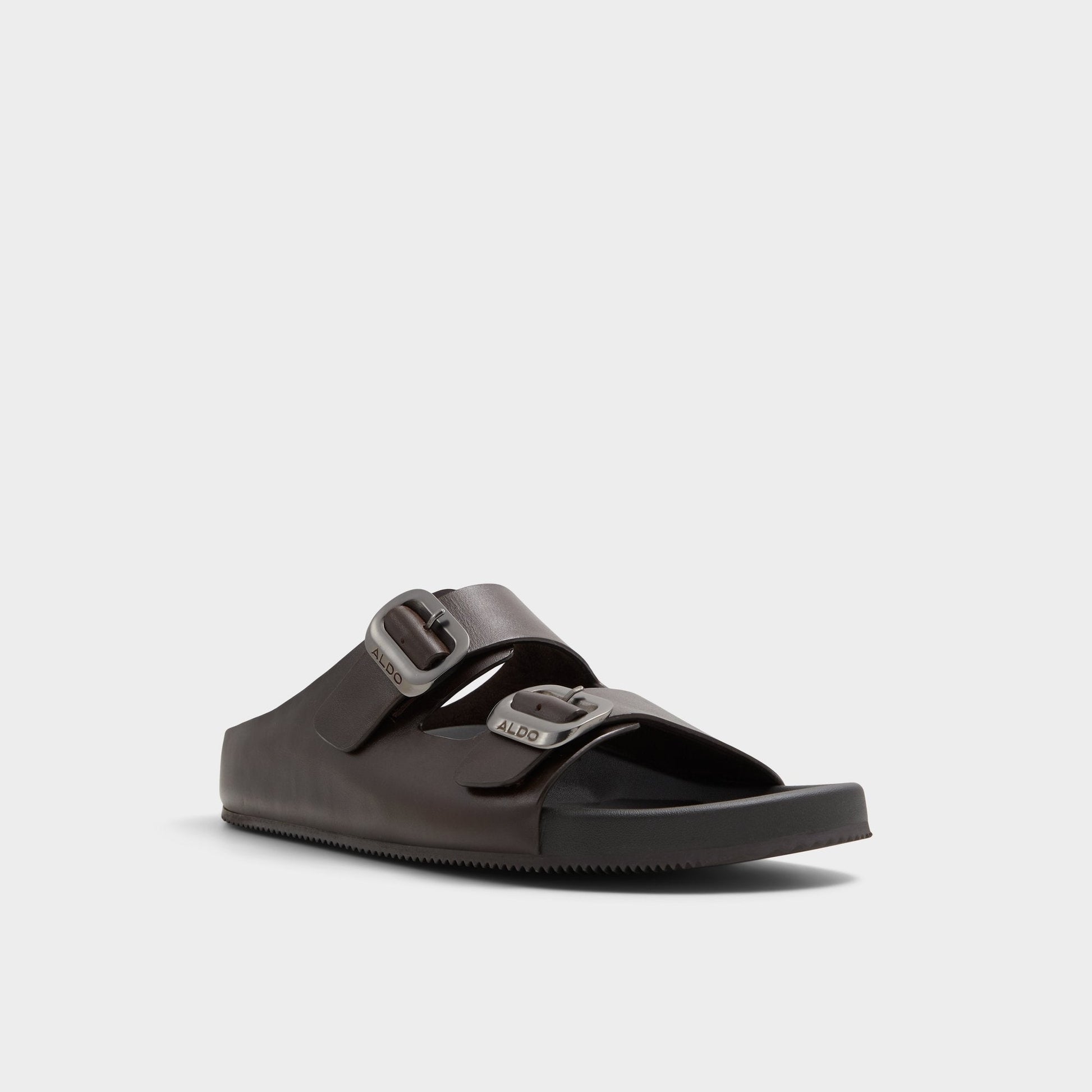 Kennebunk Dark Brown Men's Slides - Slide sandal - Dark Brown