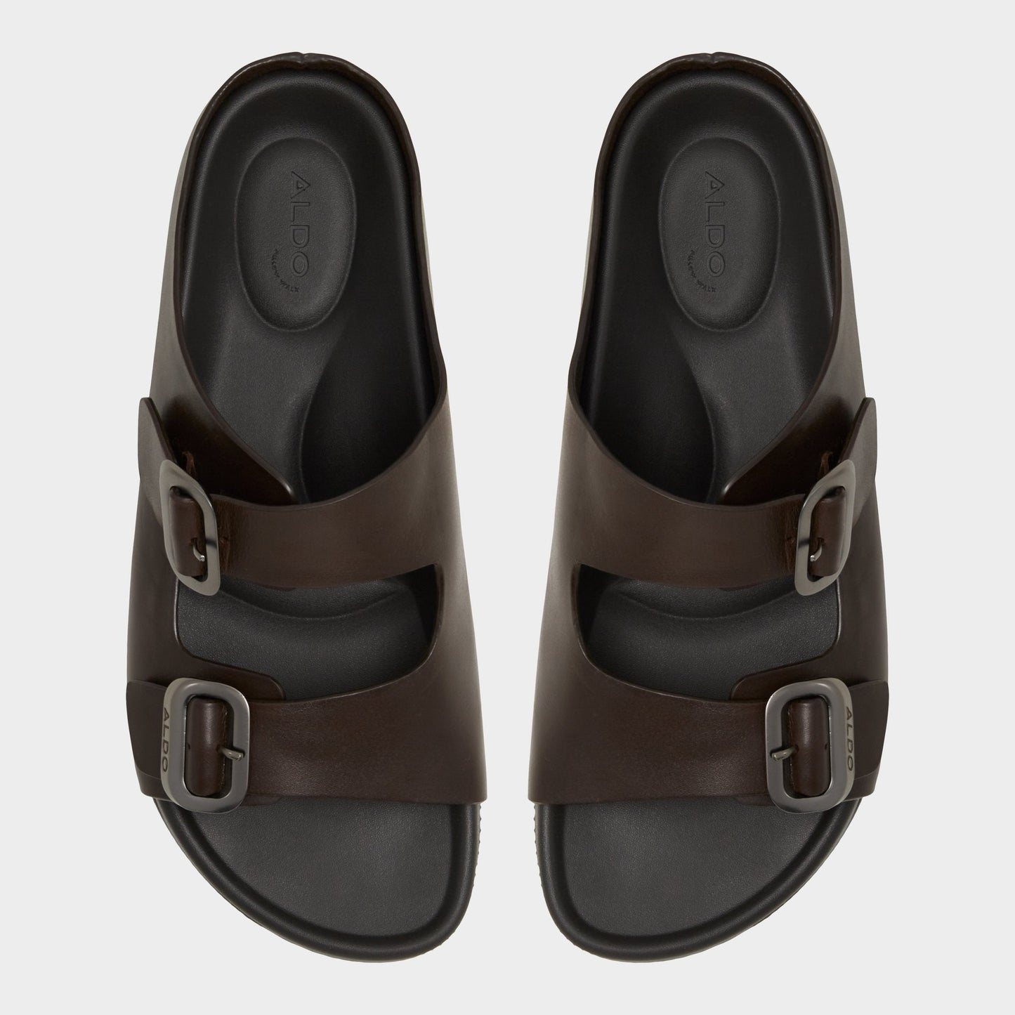 Kennebunk Dark Brown Men's Slides - Slide sandal - Dark Brown