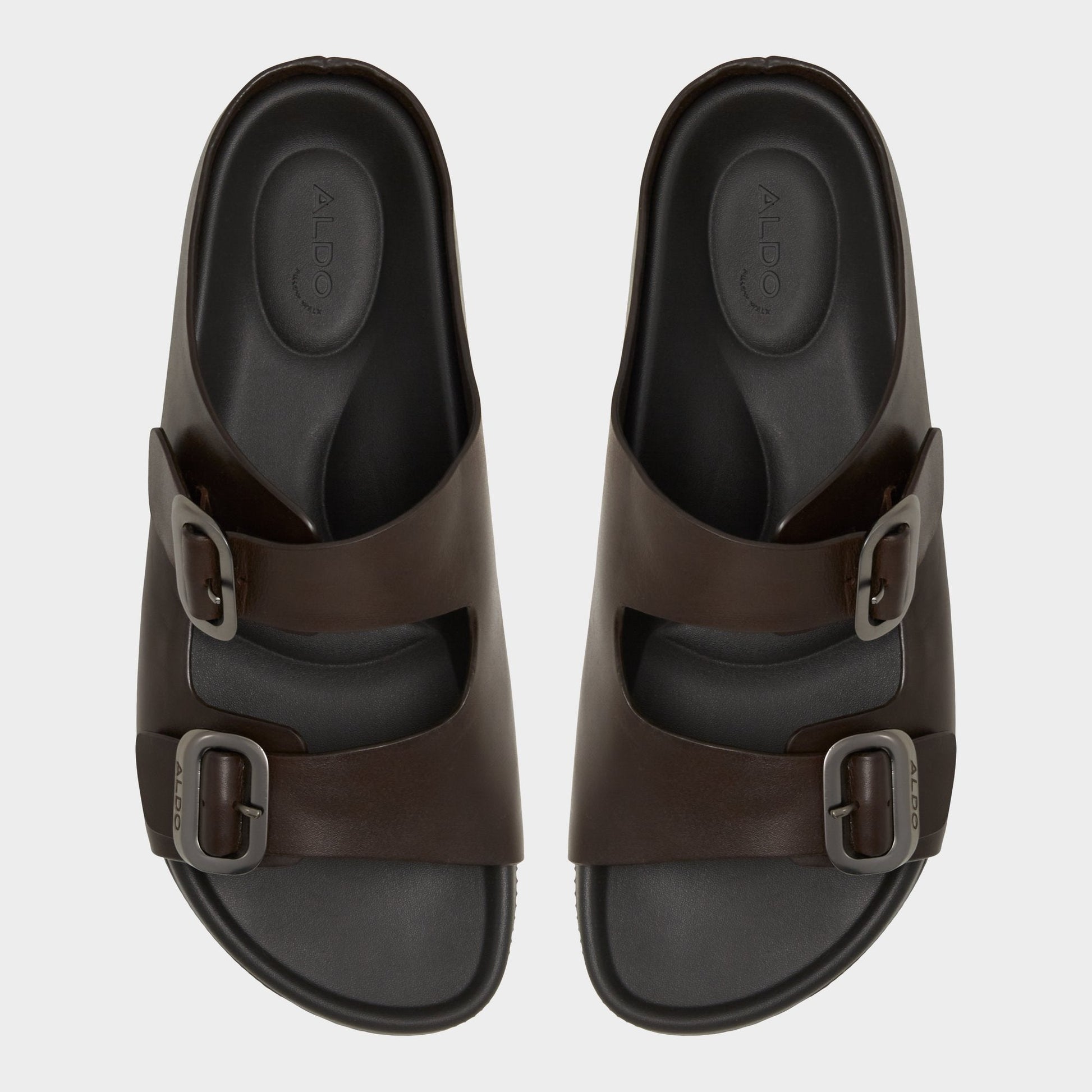 Kennebunk Dark Brown Men's Slides - Slide sandal - Dark Brown