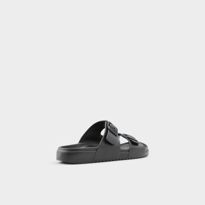 Hideo Black Men's Slides - Slide sandal - Black