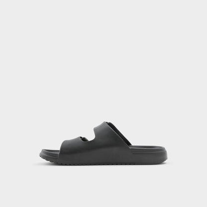 Hideo Black Men's Slides - Slide sandal - Black