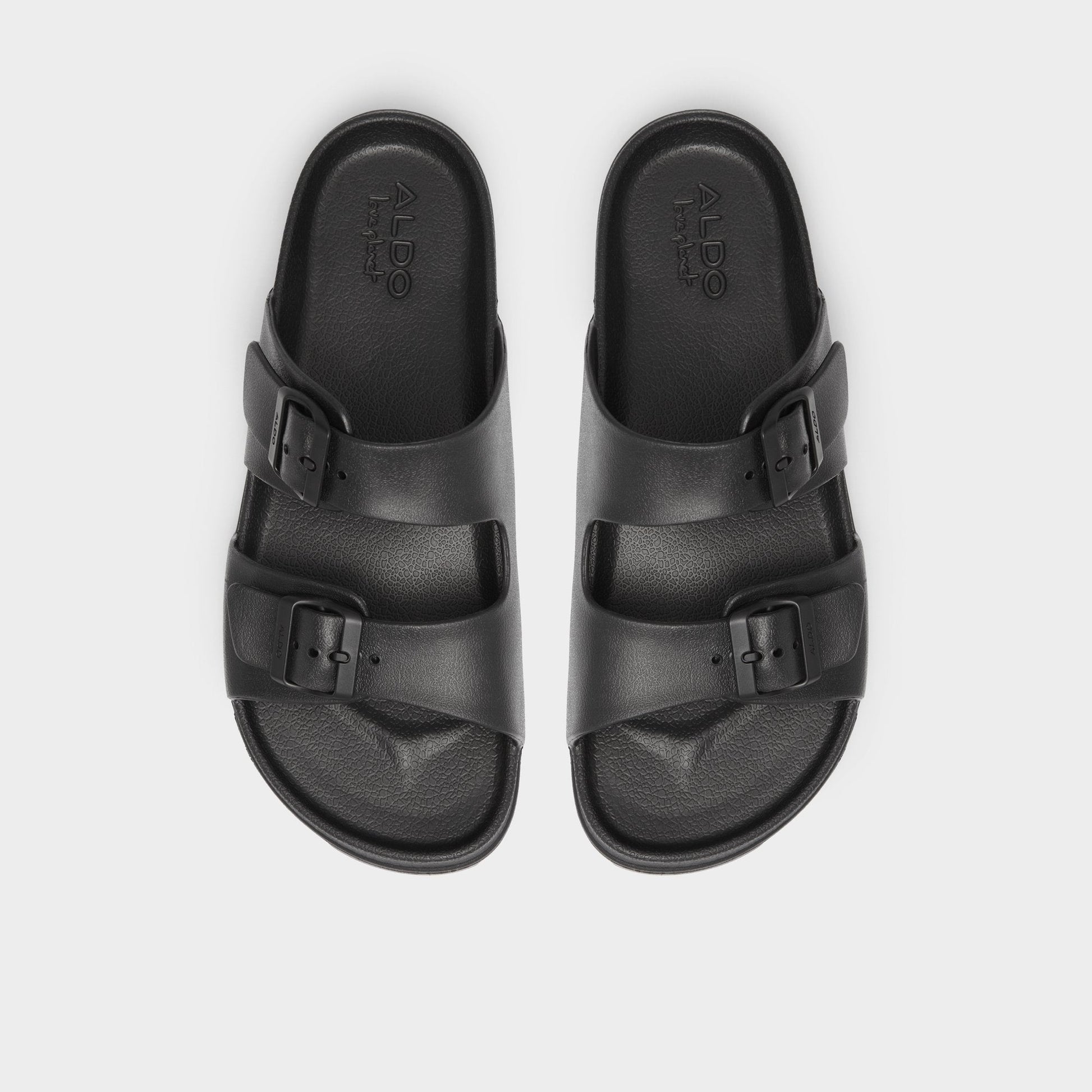 Hideo Black Men's Slides - Slide sandal - Black