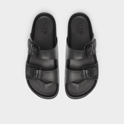 Hideo Black Men's Slides - Slide sandal - Black