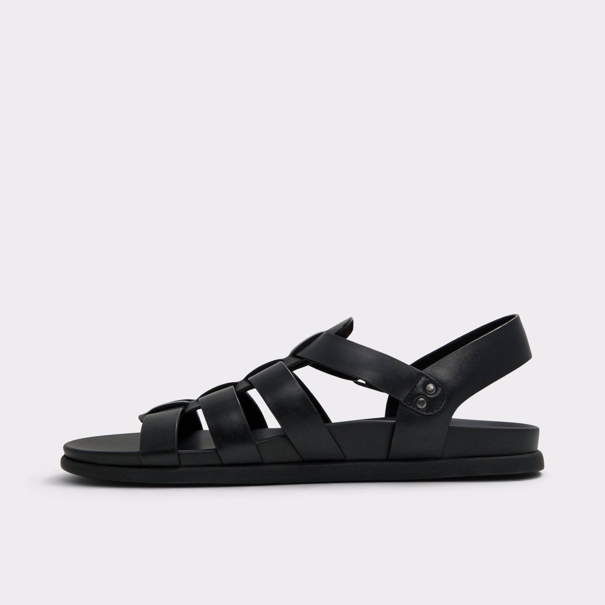 Canal in Other Black - Flat sandal - Other Black