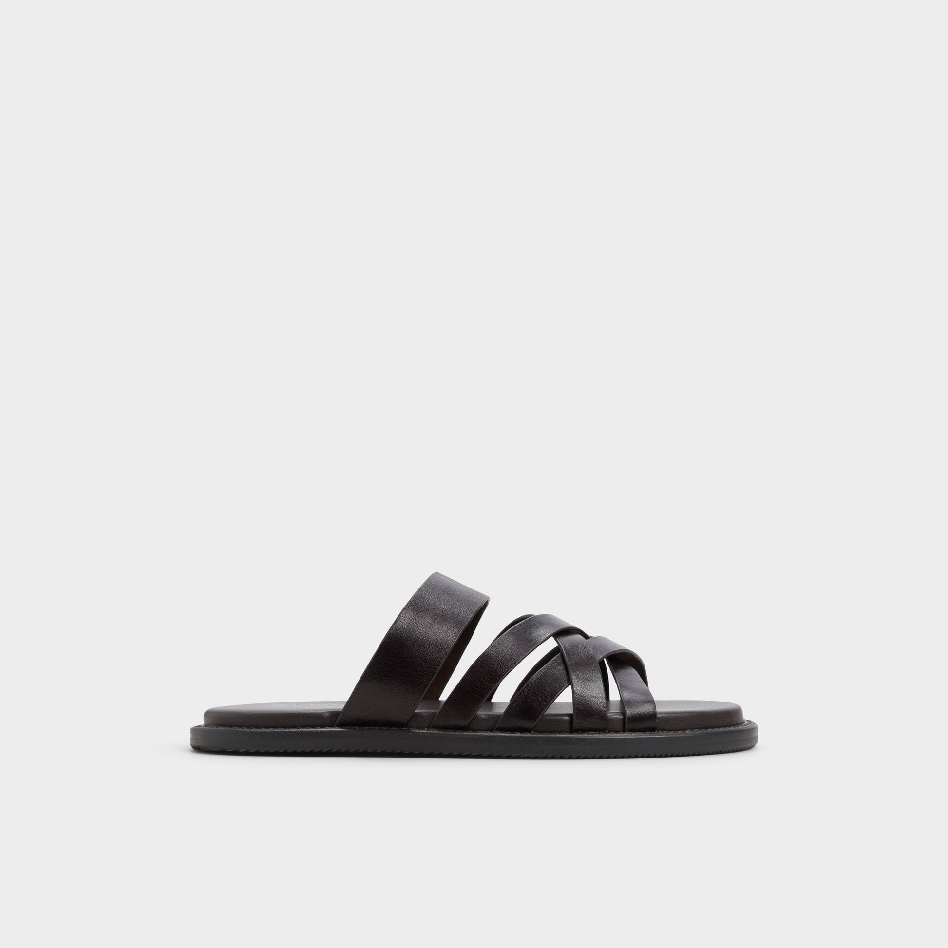 Haniff Brown Men's Sandals & Slides - Strappy flat sandal - Brown